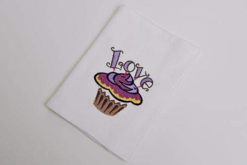 Кухонные полотенца с вышивкой Gul Guler Cupcake Love