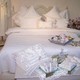 Двуспальное постельное белье с кружевом Gul Guler Rose Yeni