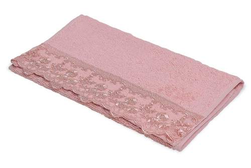 Полотенца для рук махровые розовое Gul Guler Mine Kurusu