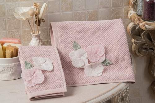 Полотенце для лица розовое Home Sweet Home Adney Pink