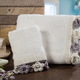 Полотенце махровое для рук с аппликацией Cherie Ecru Home Sweet Home