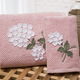 Махровое полотенце для рук розовое Kayla Home Sweet Home
