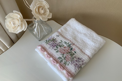 Кухонные полотенца с вышивкой Home Sweet Home Fiore Pink